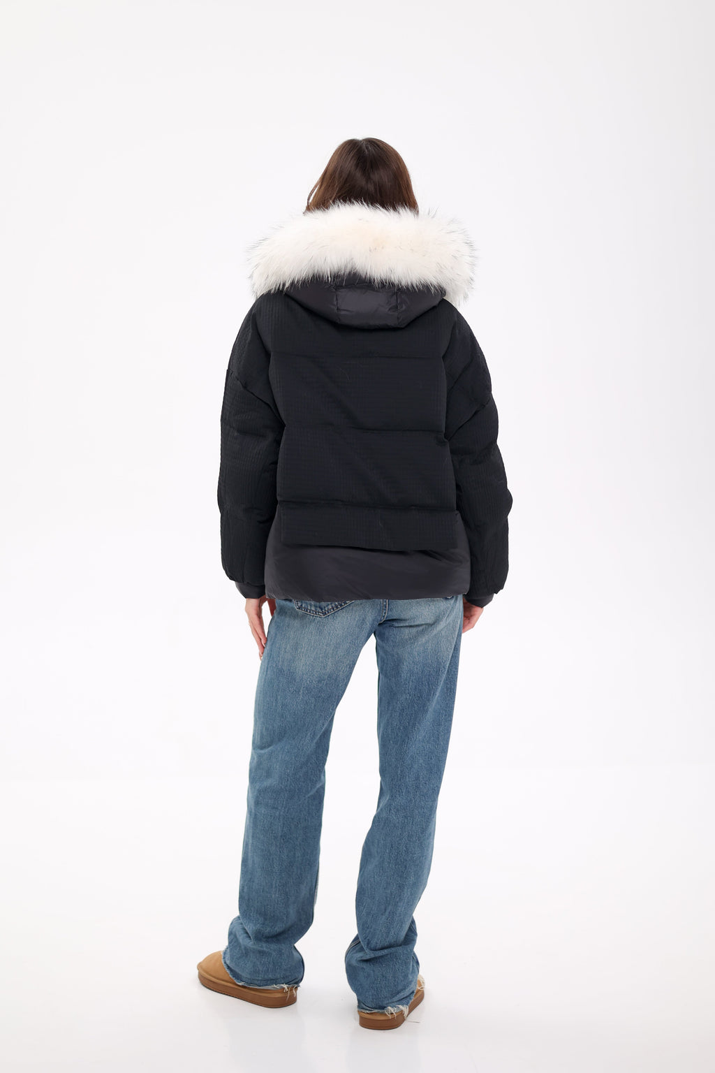 Genuine Arctic Fox Fur Down Fill Parka