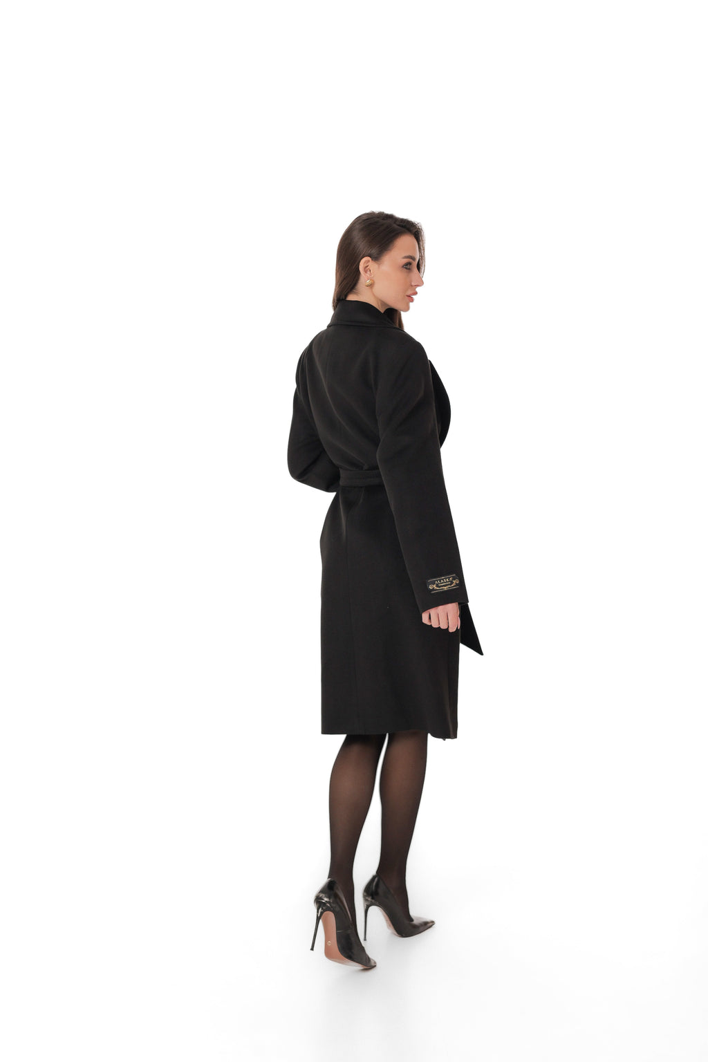 Lafayette Cashmere Blend Overcoat in Black