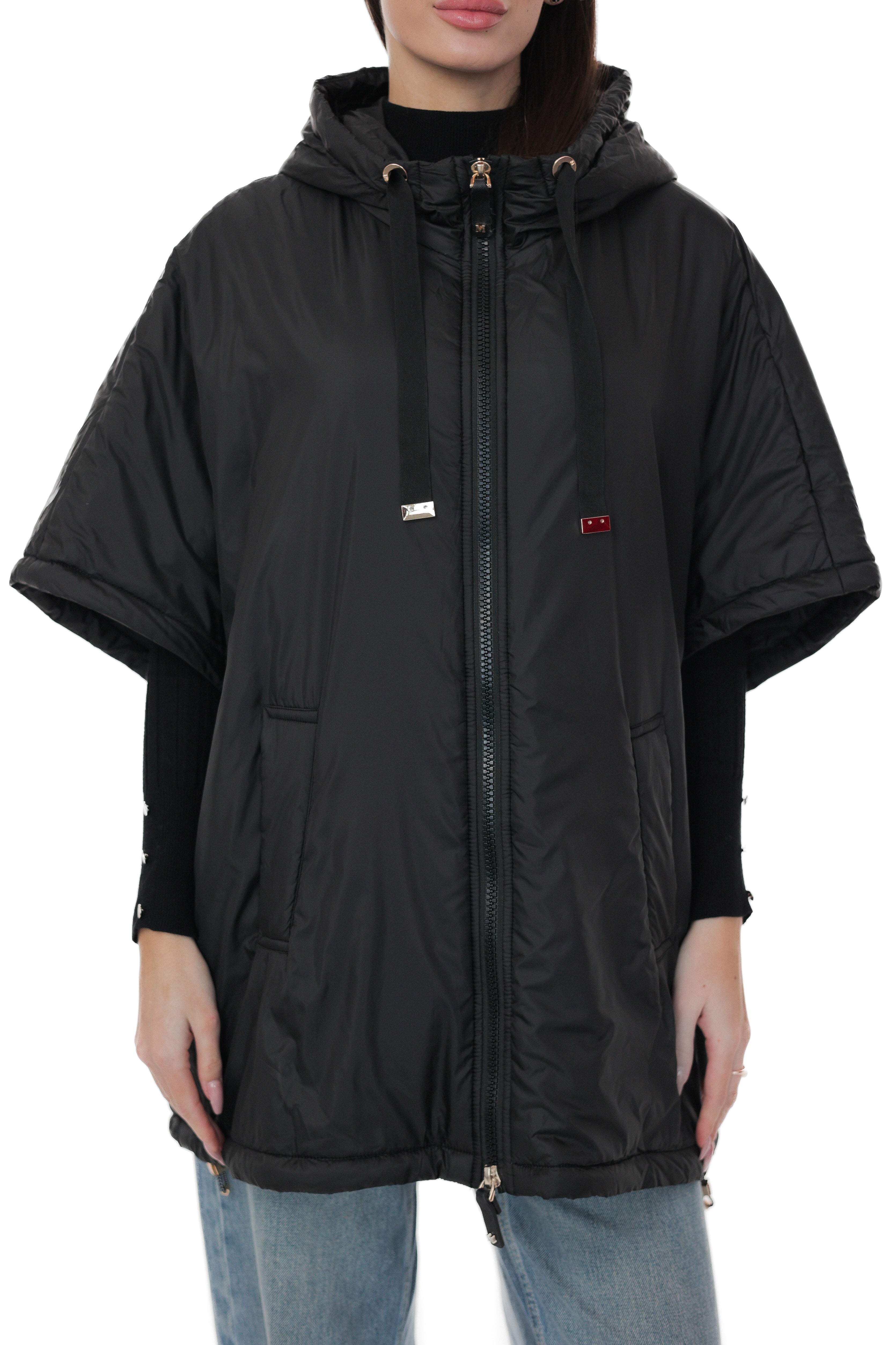 Hooded Vest in Black