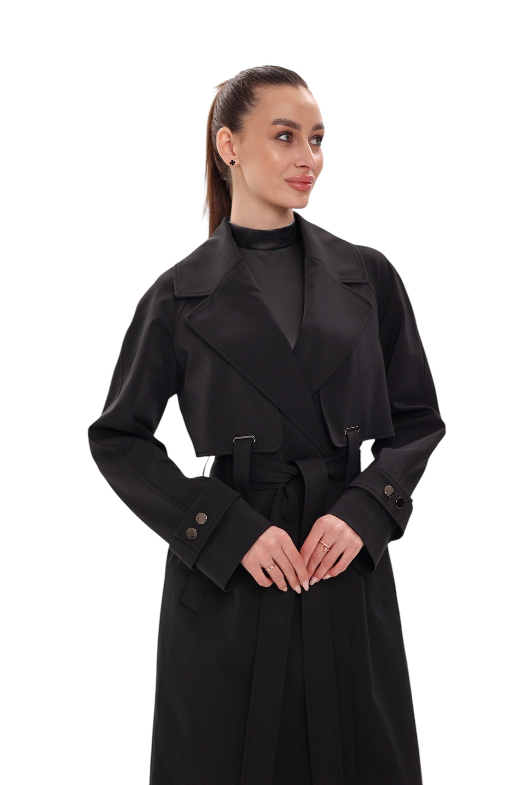 Karina Trench Coat in Black