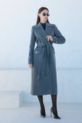 Alaska Classic Cashmere Blend Overcoat in Grey