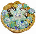 Custom Logo Winter Goodies® Holiday Cookie Basket -37 pc