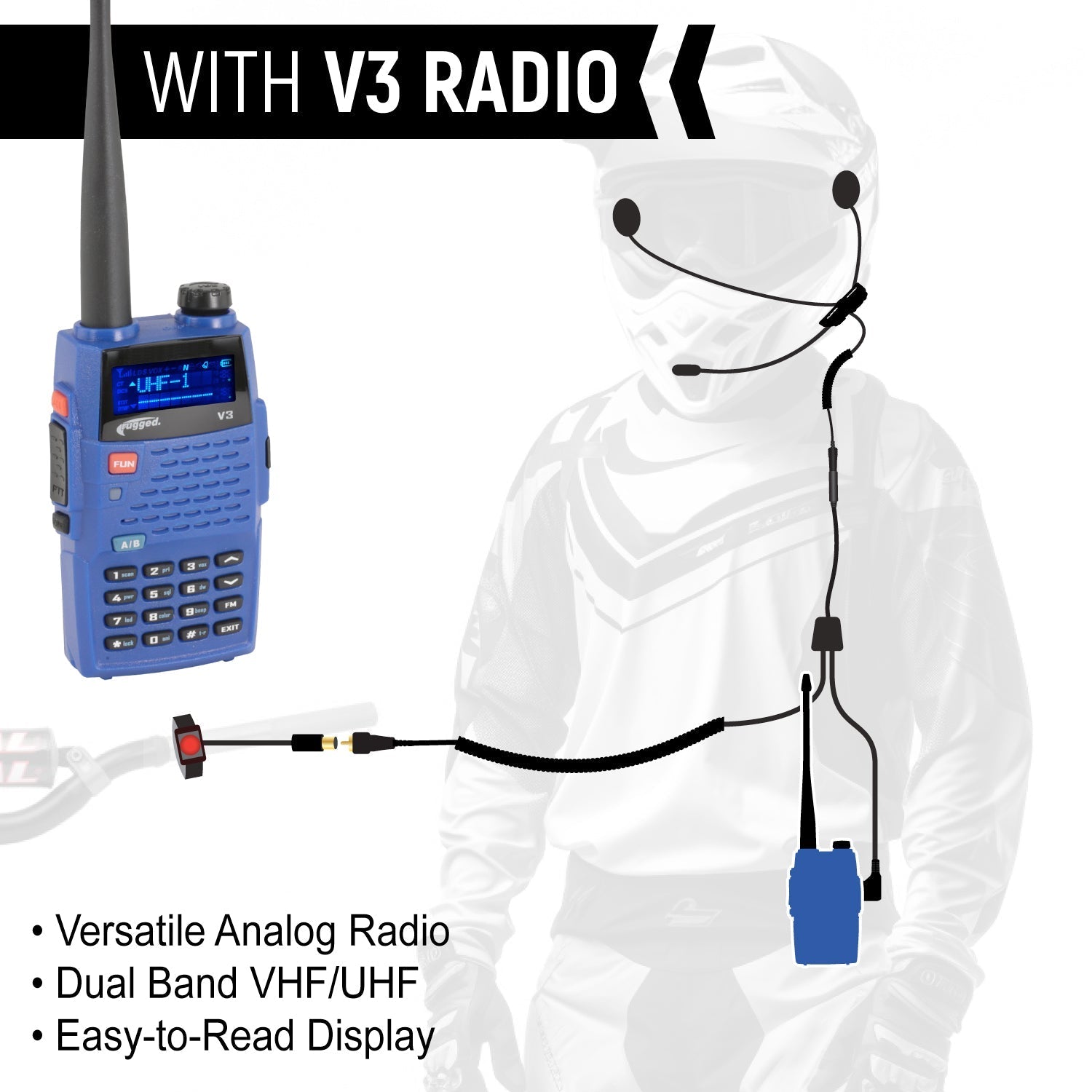CONNECT BT2 Bluetooth Moto Kit with Radio - R1
