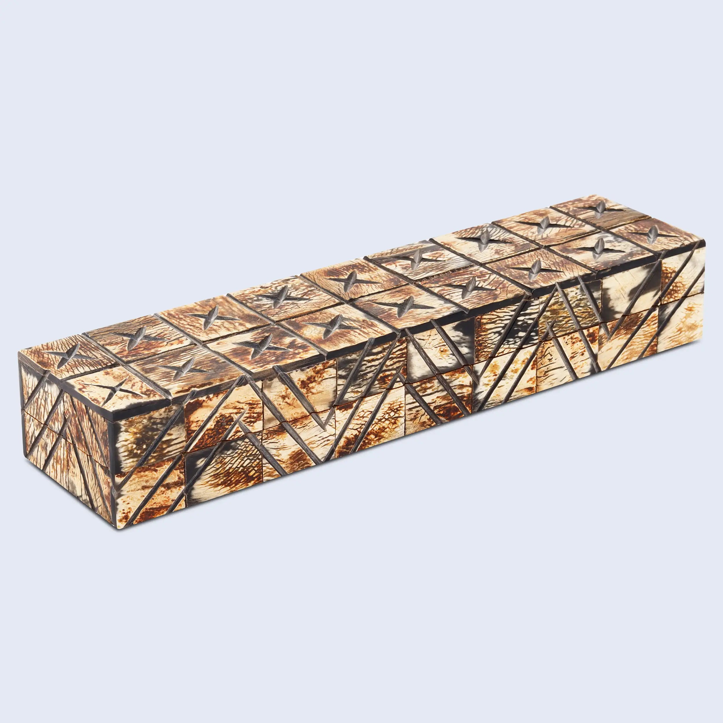 Decorative Box Kept Paradox Collection Horn Inlay available in 7 sizes