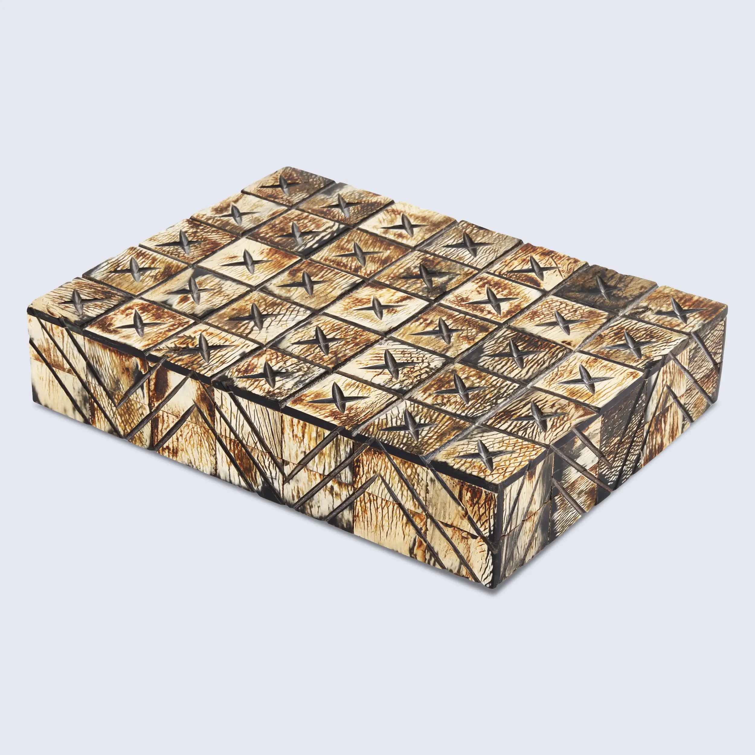 Decorative Box Kept Paradox Collection Horn Inlay available in 7 sizes
