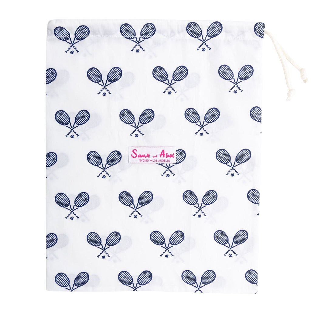 Women's Tennis Navy Short PJ Set