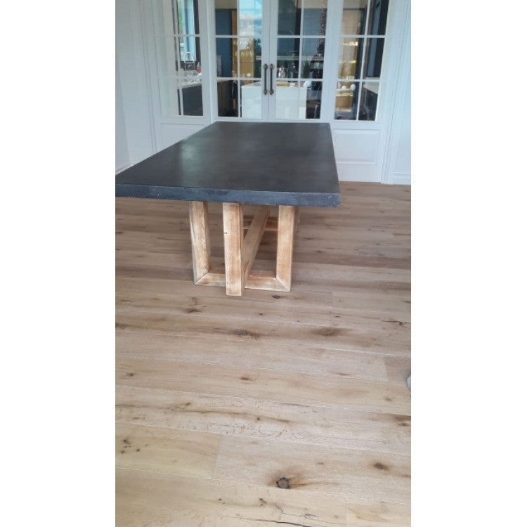 Lightweight Concrete Rectangular Dining Table 47x142 - Industrial