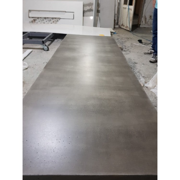 Lightweight Concrete Rectangular Dining Table 47x142 - Industrial