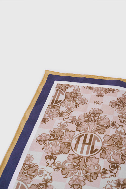 Baroque Flower Silk Scarf