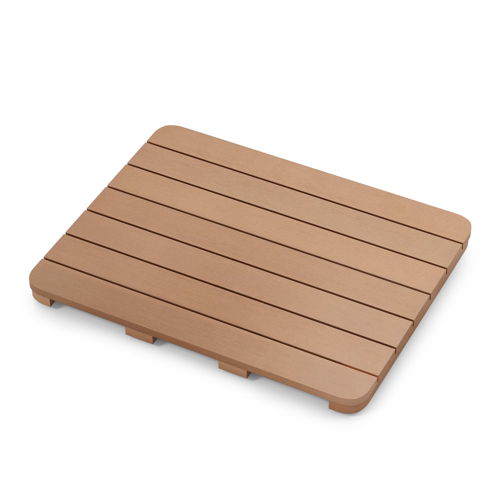 Waterproof HIPS Bath Spa Shower Mat with Non Slip Foot Pads