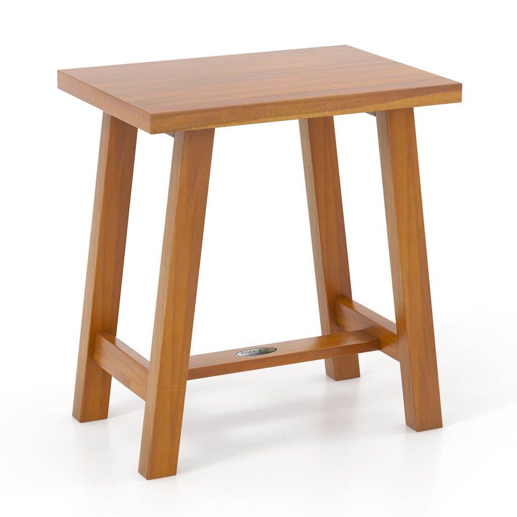 Bathroom Shower Stool Teak Shower Bench for Shaving Legs and Spa Bath