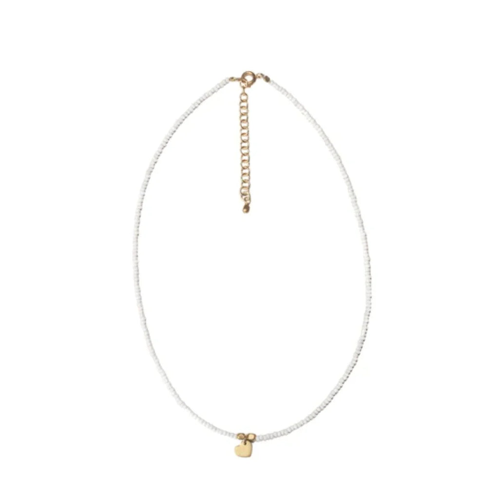 Beaded Heart Choker