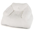 Bean Bag Chair Plush Lazy Sofa with Ultra-soft Velvet Cover-Beige