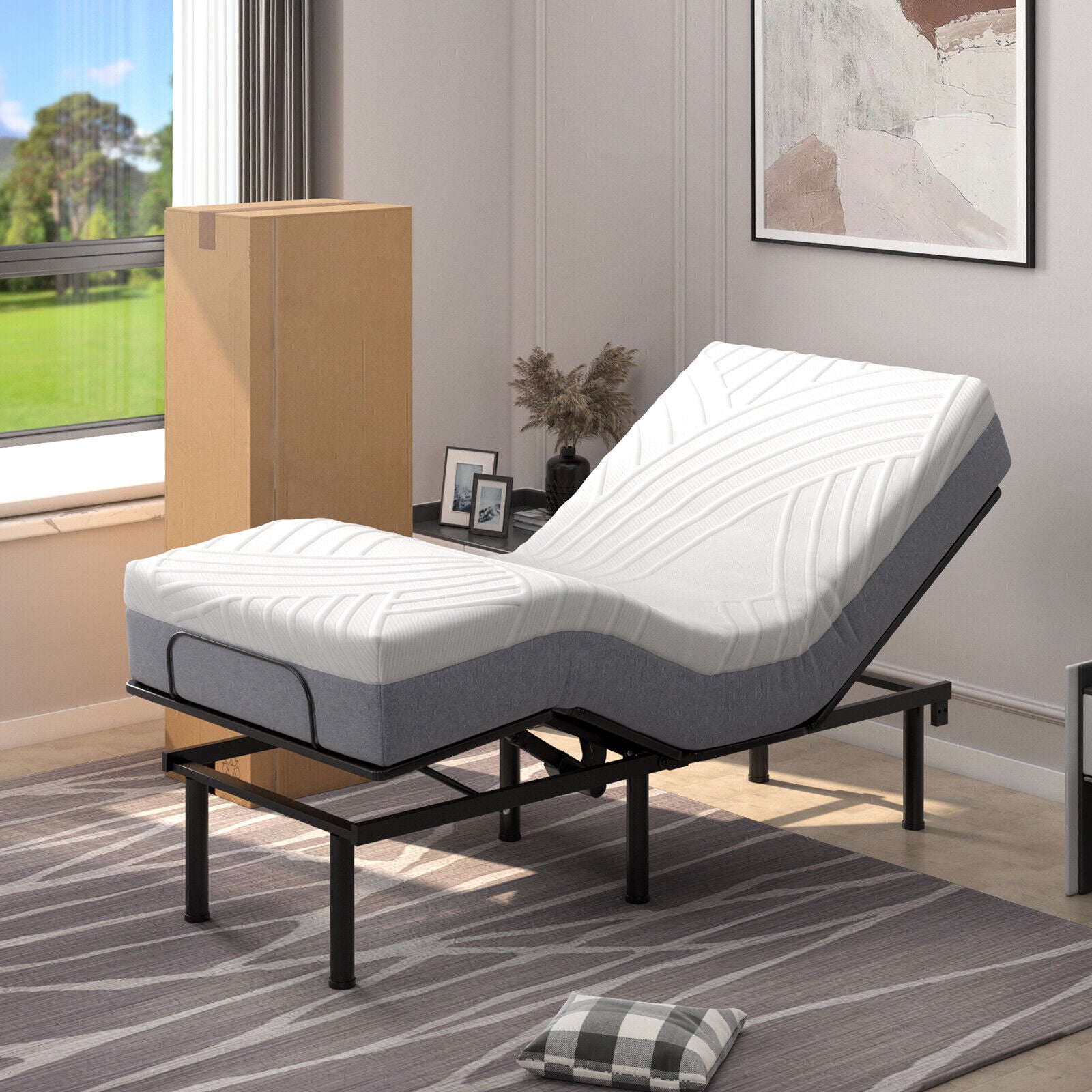 3D Bed Mattress Gel Memory Foam Convoluted Foam for Adjustable Bed