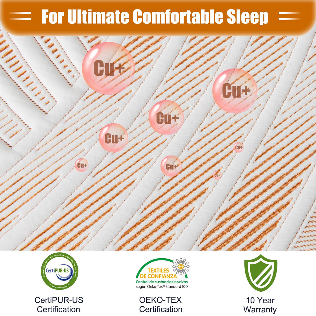 Bed Mattress Memory Foam Twin Size with Jacquard Cover for Adjustable Bed Base