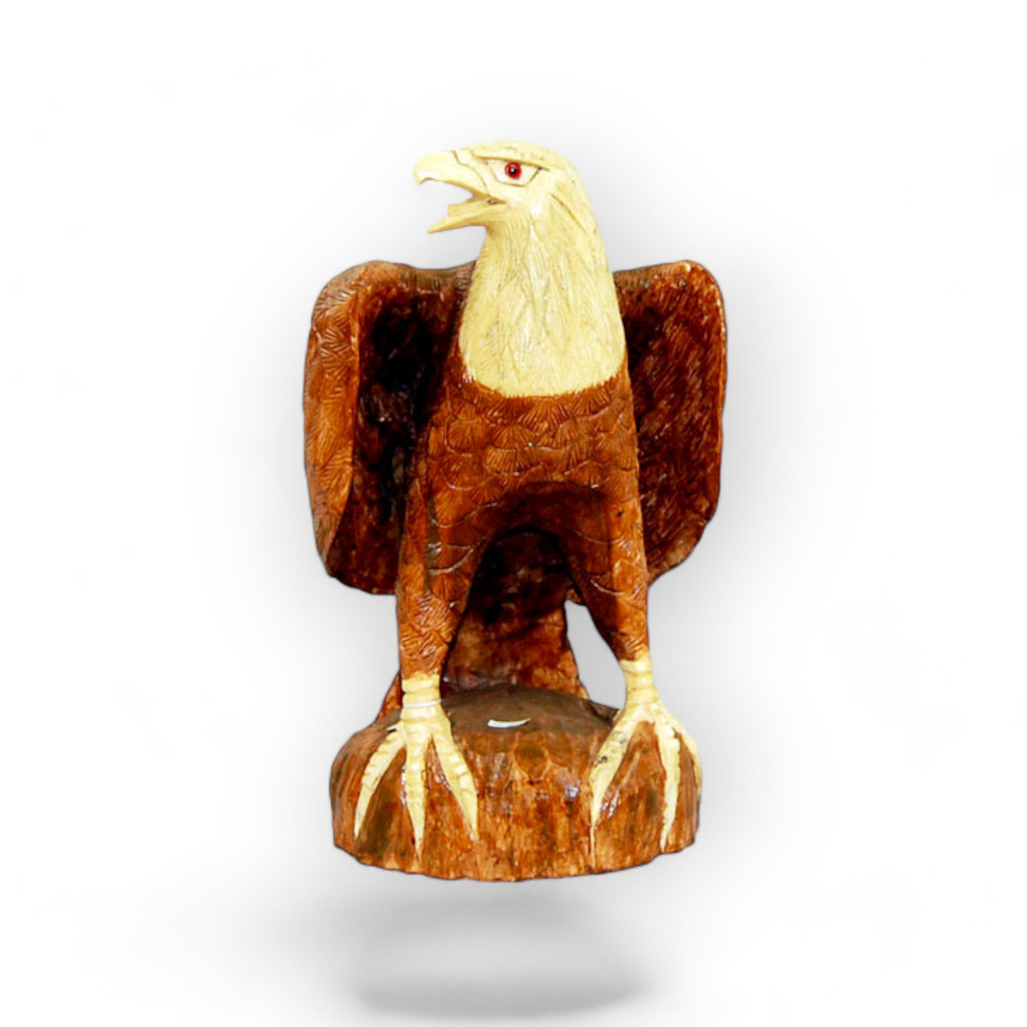 Bald Eagle Wood Carving 20" Tall
