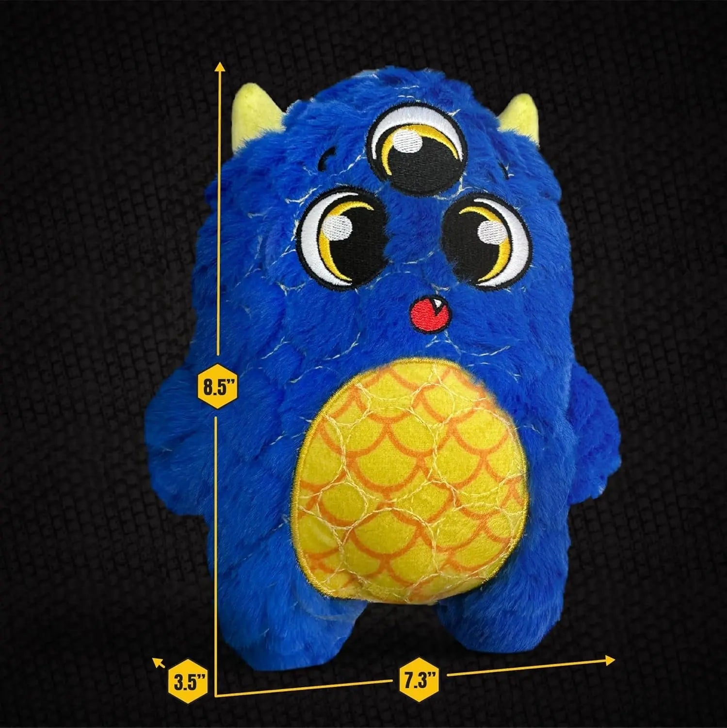 Bite Force Dog Toy with Squeaker for Aggressive Chewers (9 characters)