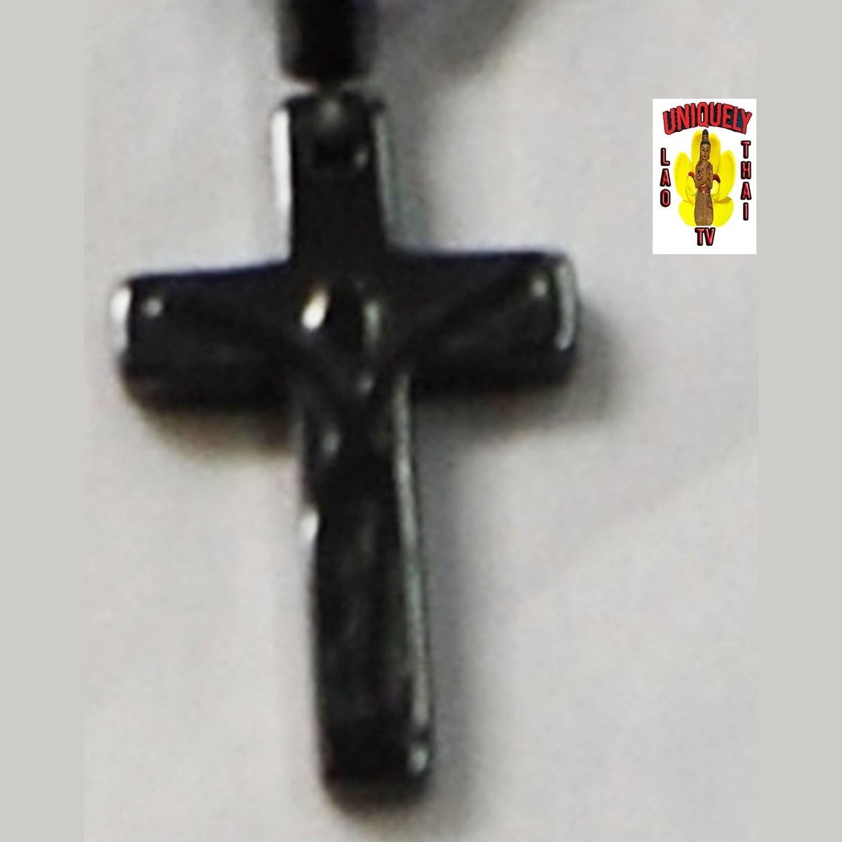 Black Tourmaline Choker Necklaces Cross