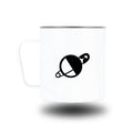 Space Camp x BLACKBIRD x MIIR - 2020 Mug - White with Safety Pin Saturn