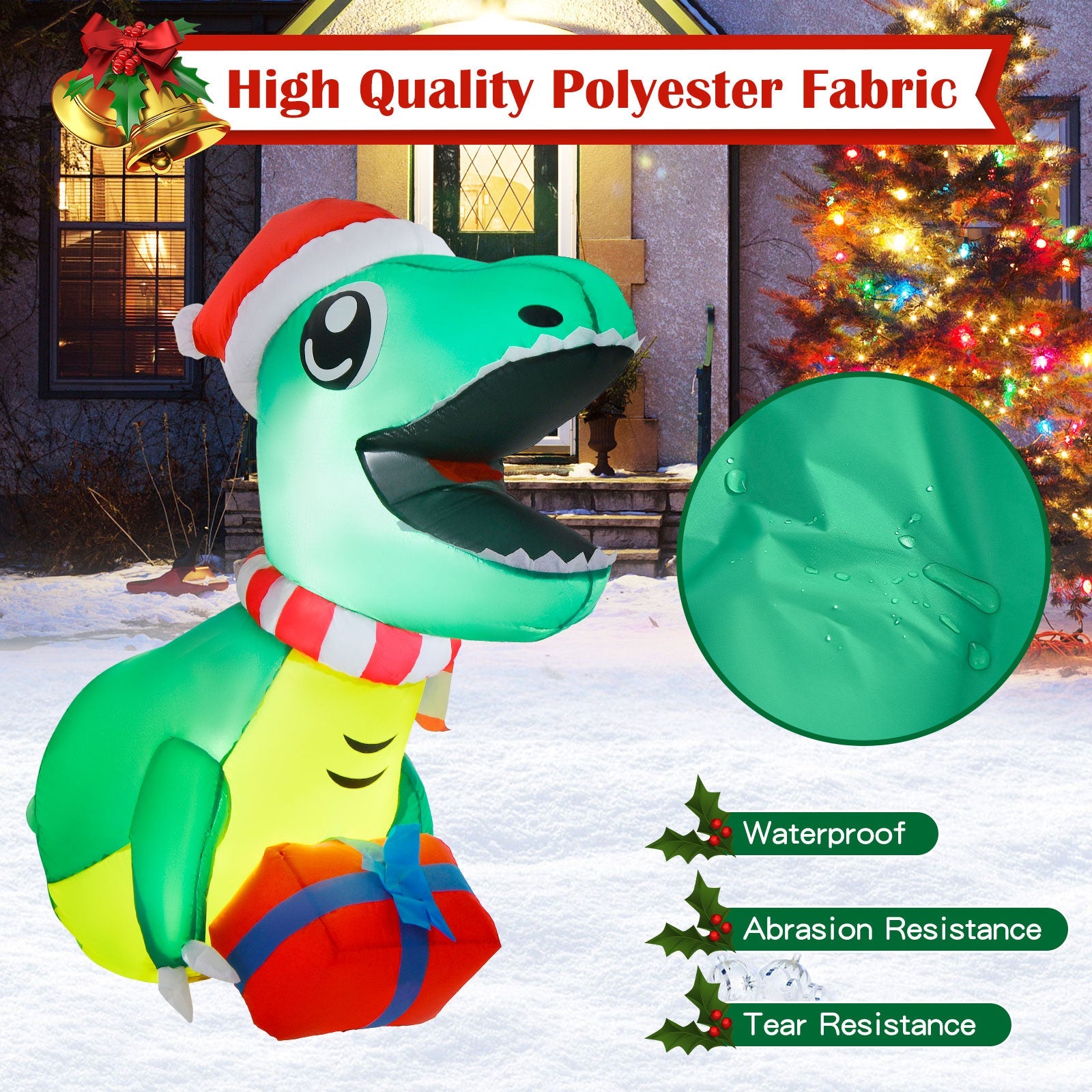 Blow Up Decorations with Built-in LED Lights for Indoor and Outdoor