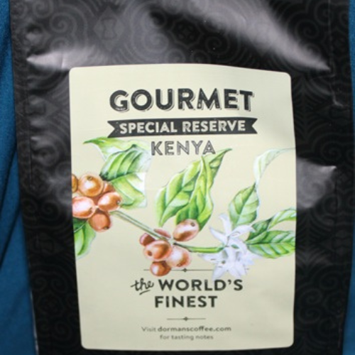 Dormans Gourmet Special Reserve front label close up