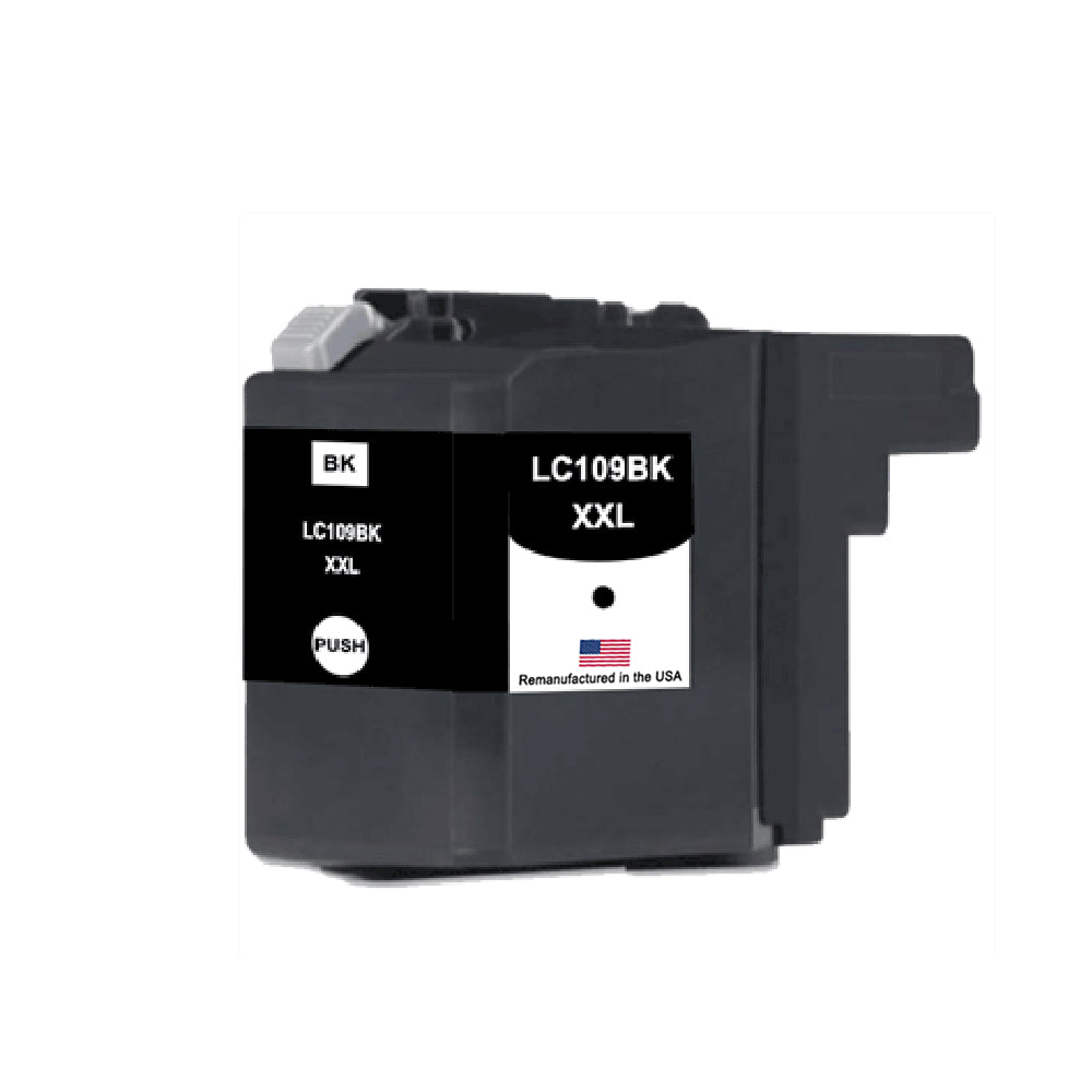 U.S. Remanufactured for Brother LC109XXLBK Super High Yield Black Ink Cartridge