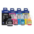 New, Pre-Owned - Brother BT5001 Tri-Colour & BTDR60BK Black ink bottle-5 Pack
