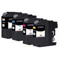 U.S. Remanufactured for Brother LC101BK Black / 3 Color 4-Pack Ink Cartridges