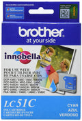 New, Pre-Owned - Brother LC51C Cyan Ink Cartridge