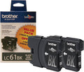 New, Pre-Owned - Brother LC61BK Black Ink Cartridge, Pack Of 2