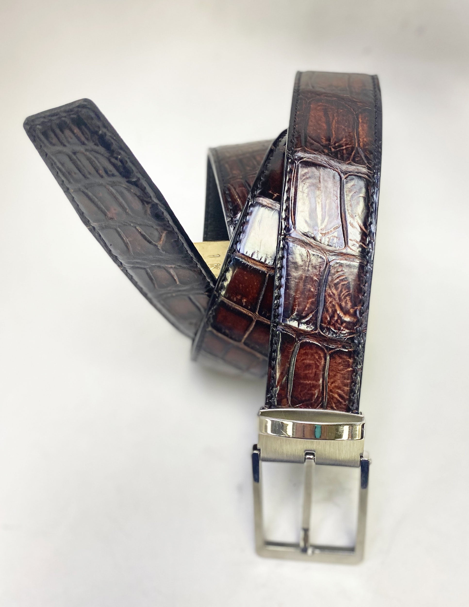 Style: Maurice Alligator Belt-Brown