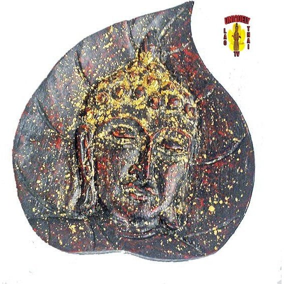 Great idea for your Decorating Needs Buddha Face on Dark  Gold