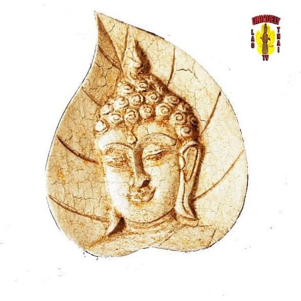 Buddha Face on a leaf Wall Hanging or Table Top