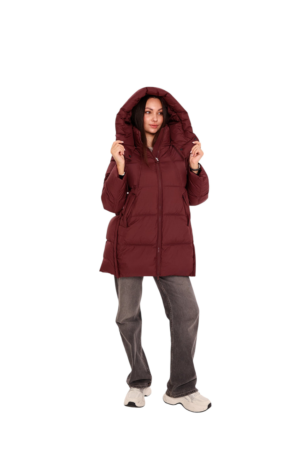 Burgundy Crush Insulated Bio-Down Coat