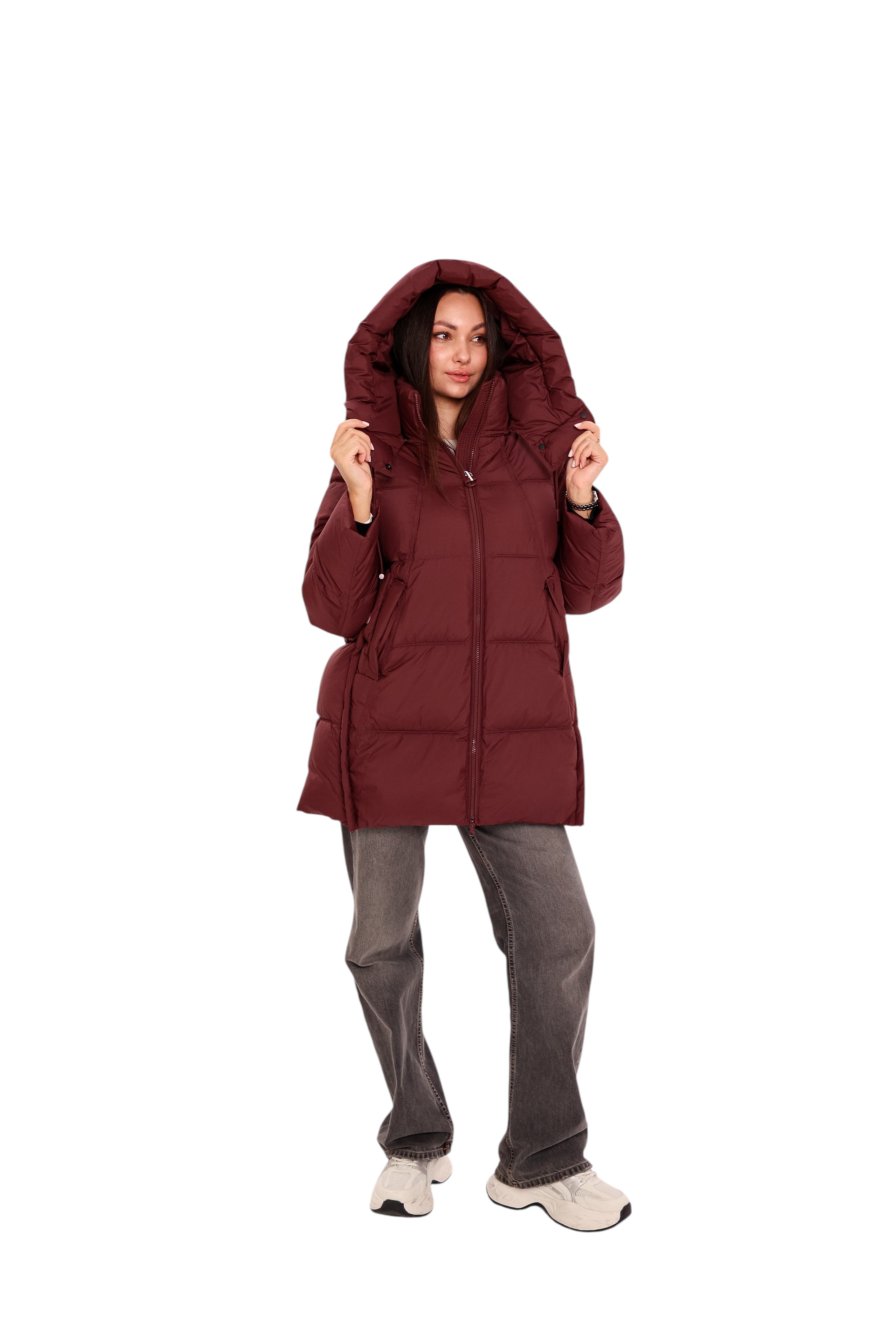 Burgundy Crush Insulated Bio-Down Coat
