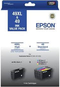 New, Pre-Owned - Epson 49XL Black & 49 Color Ink Cartridge, C13T10F996