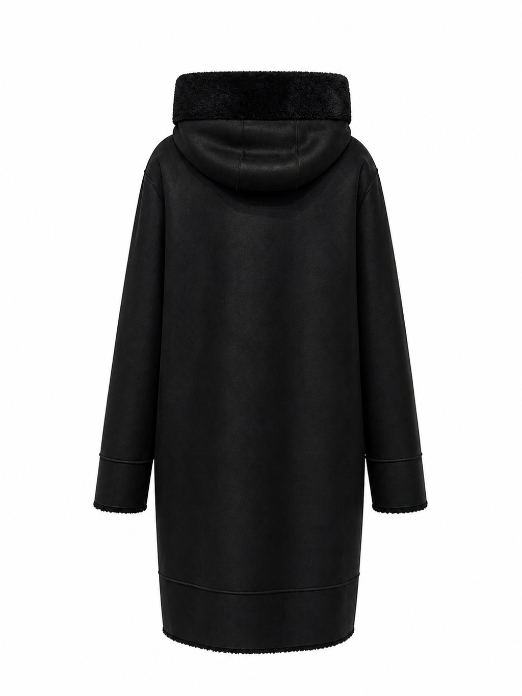 ⇆ Reversible Faux Fur & Suede Coat