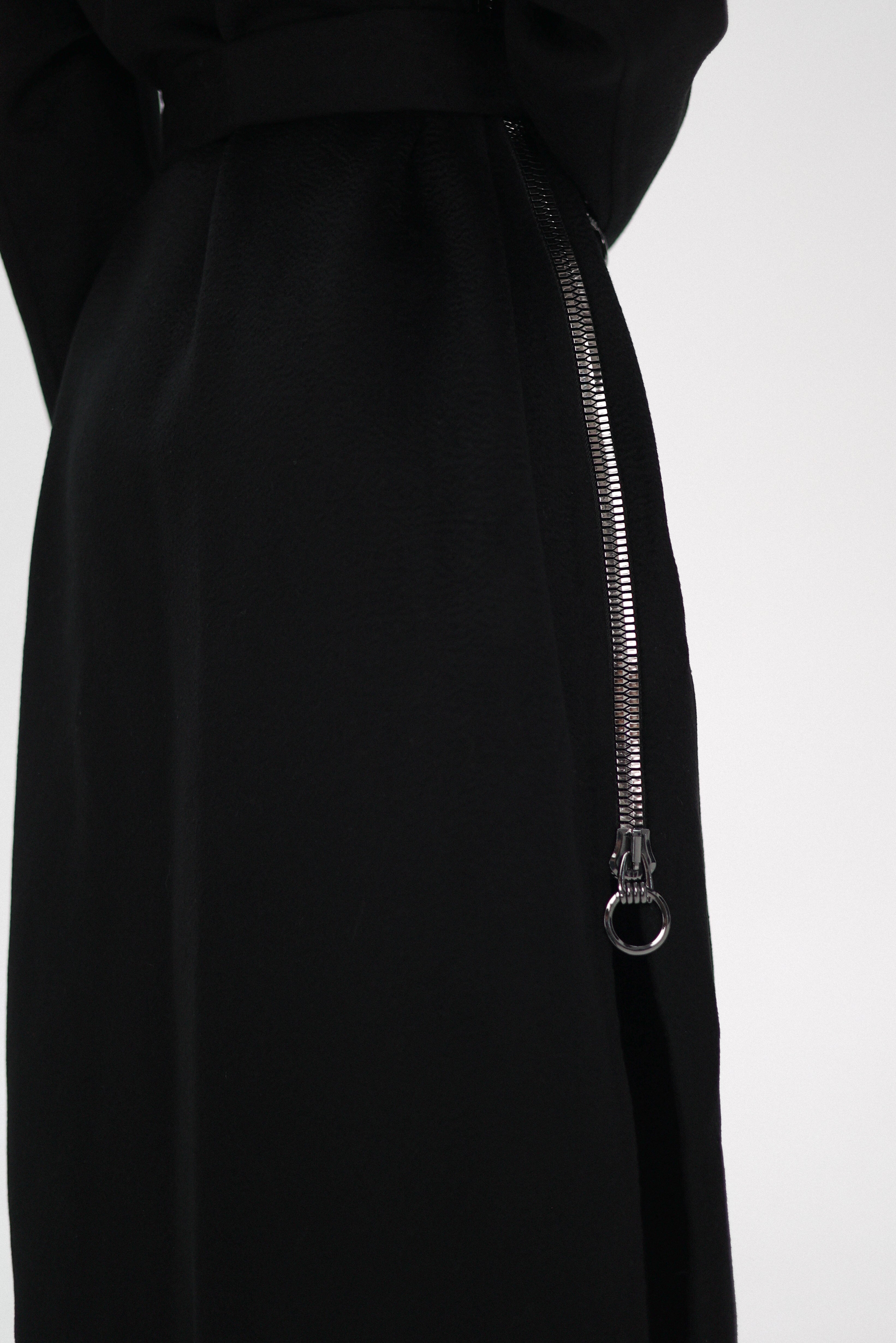 Saga®Furs Silver Fox Wool Alpaca Coat
