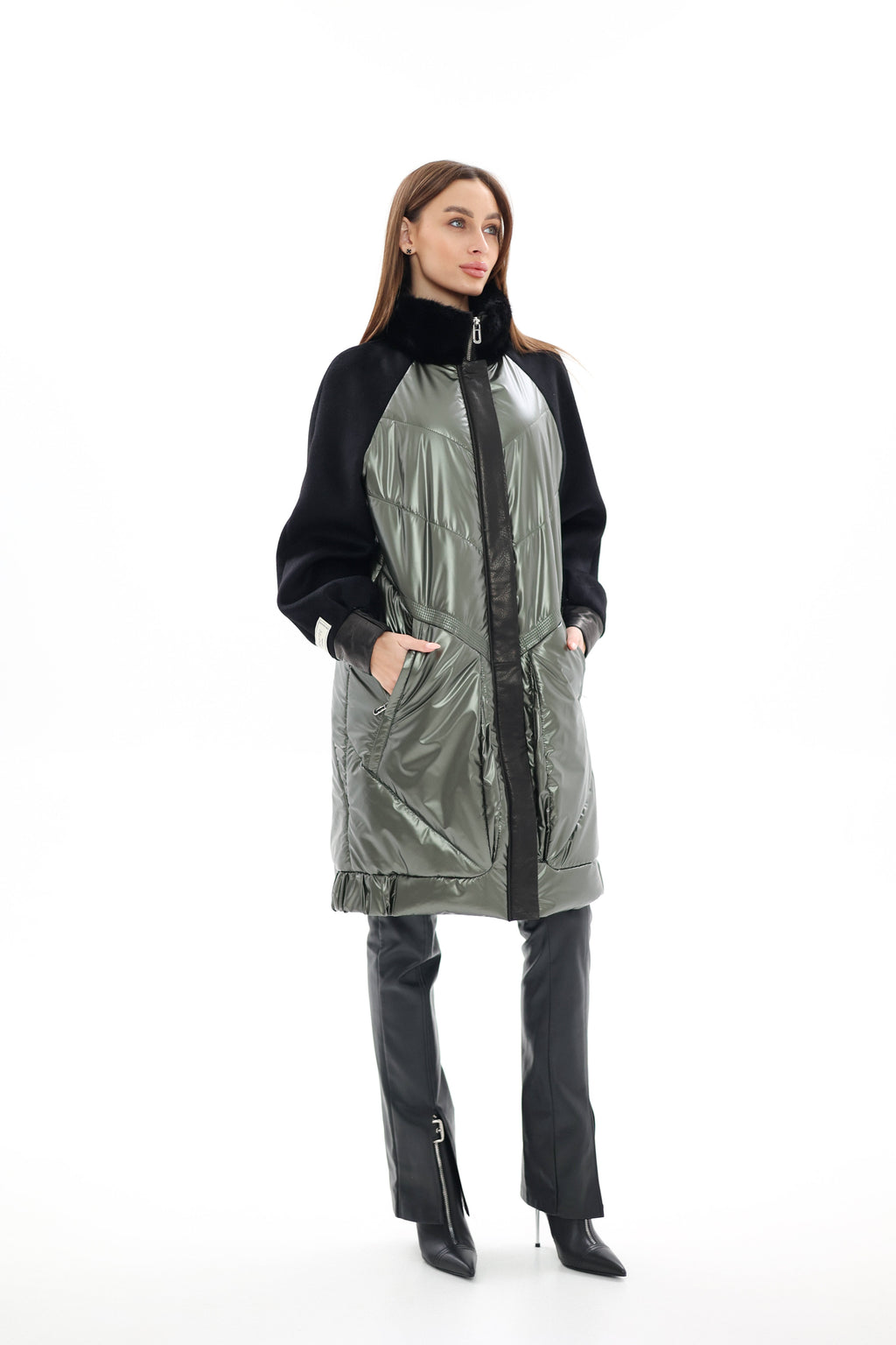 Kopenhagen Fur® Mink Italian Cashmere Wool Vogue Coat