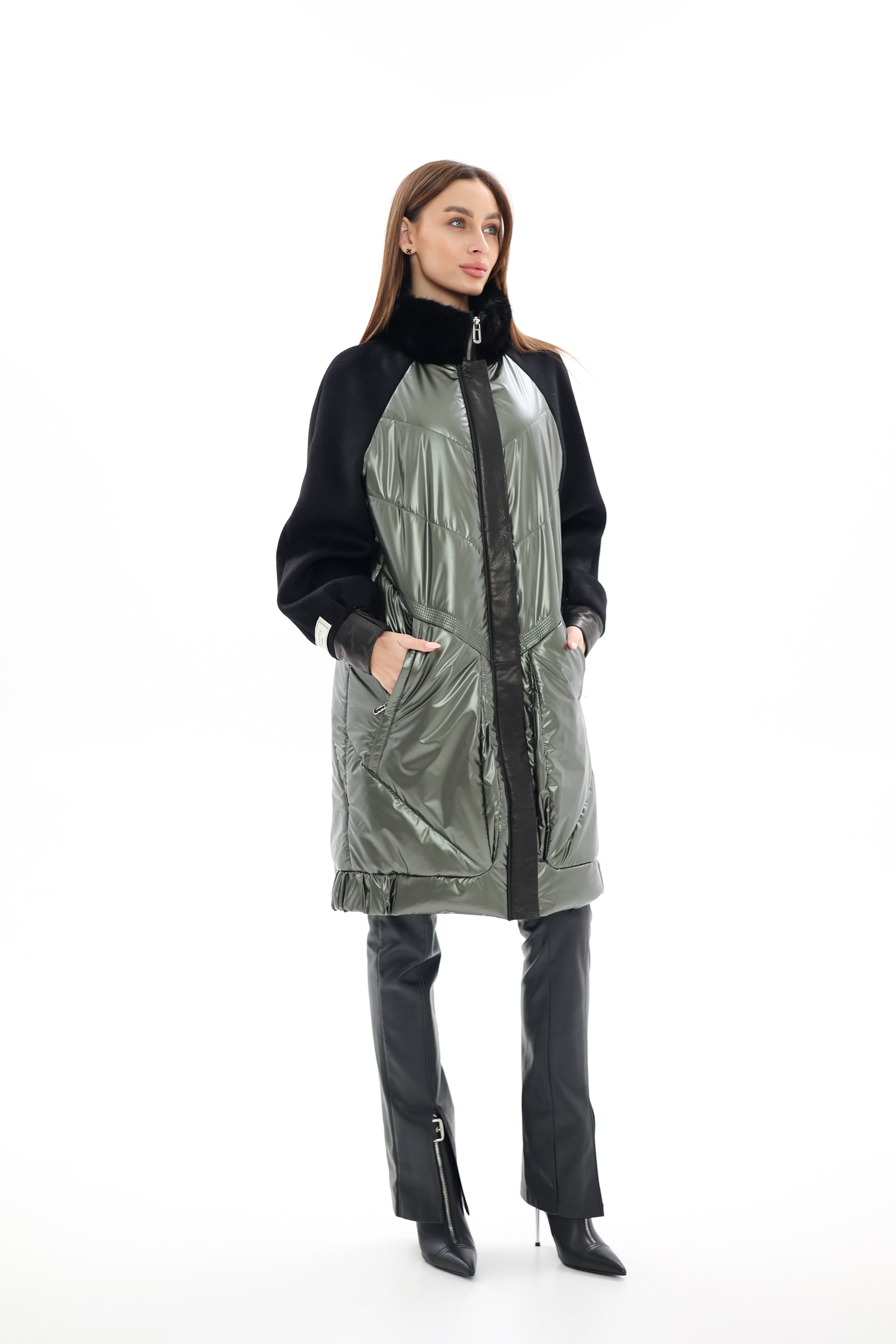 Kopenhagen Fur® Mink Italian Cashmere Wool Vogue Coat