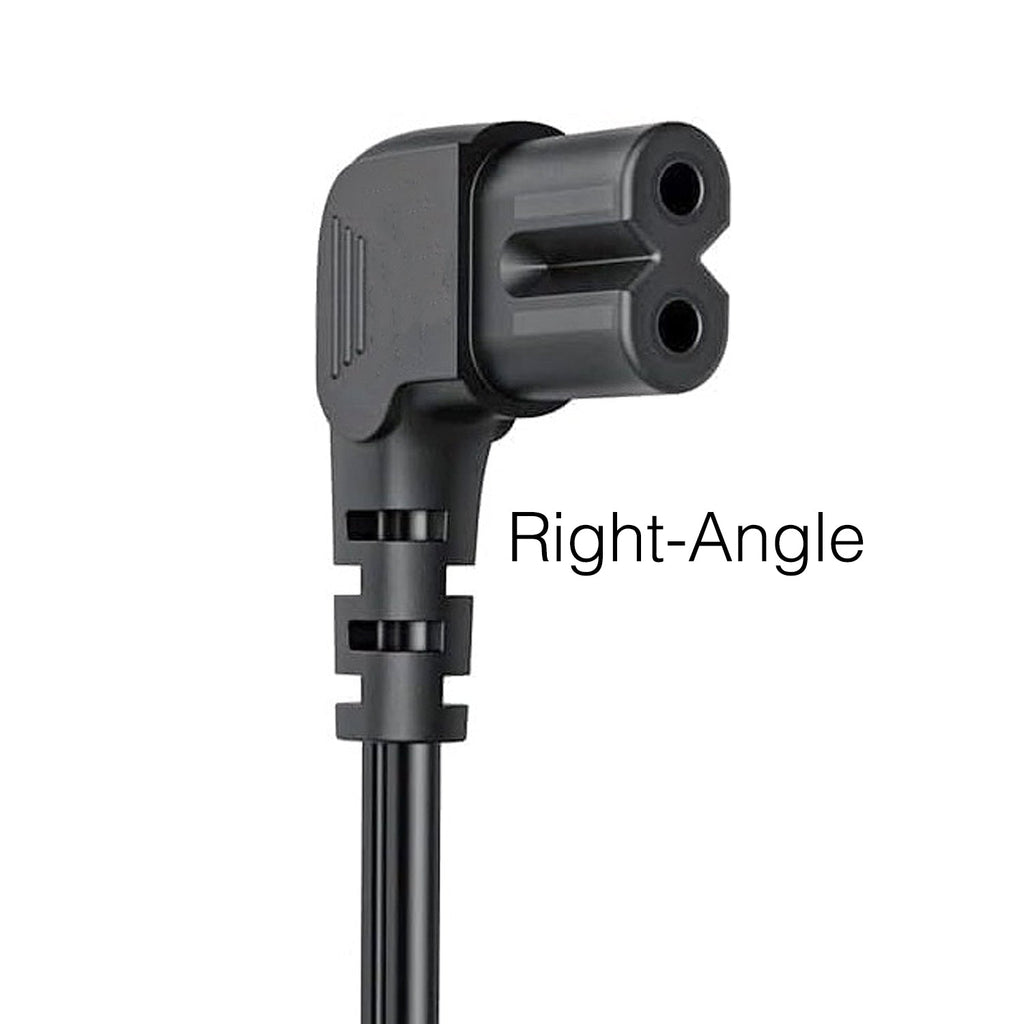 Samsung 3903-001117 AC Power Cable | Elbow C7 figure-8 to Elbow 2-Prong Male Connector | Non-Polarized – 3903001117 5 Foot