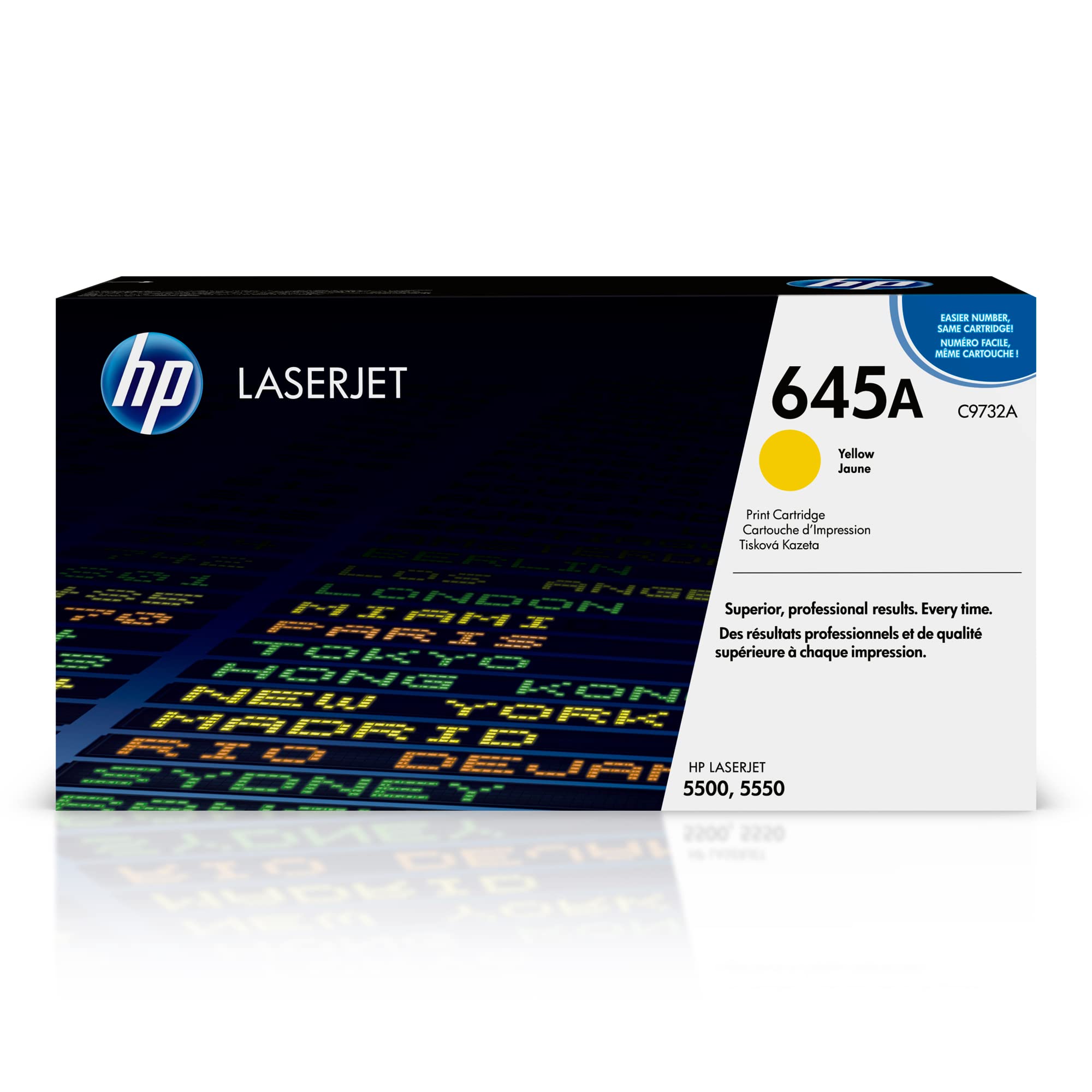 New, Pre-Owned - HP 645A Standard-Yield Yellow Toner Cartridge, C9732A