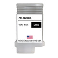 U.S. Remanufactured for Canon PFI-102MBK 130ml Matte Black Ink Cartridge