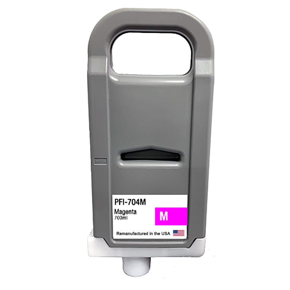 U.S. Remanufactured for Canon PFI-704M 700ml Magenta Ink Cartridge