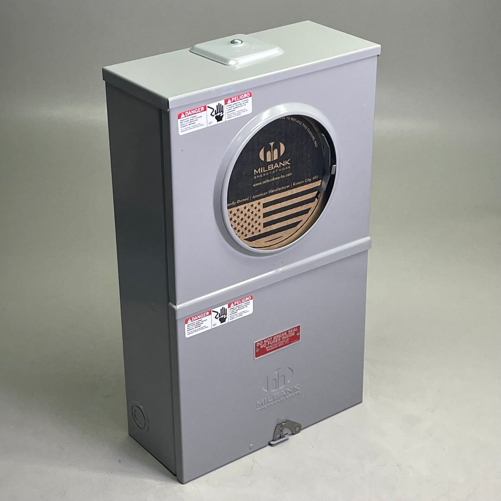 MILBANK Ringless Meter Socket 20A CT Rated Pre-Wired RL 600 Volt UC4288-XL-WC-81