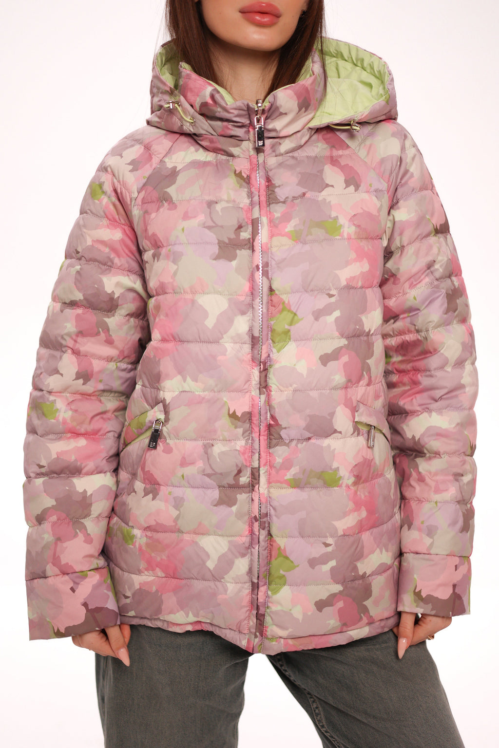 Reversible Demi-Season Jacket in Iris/Lemongrass