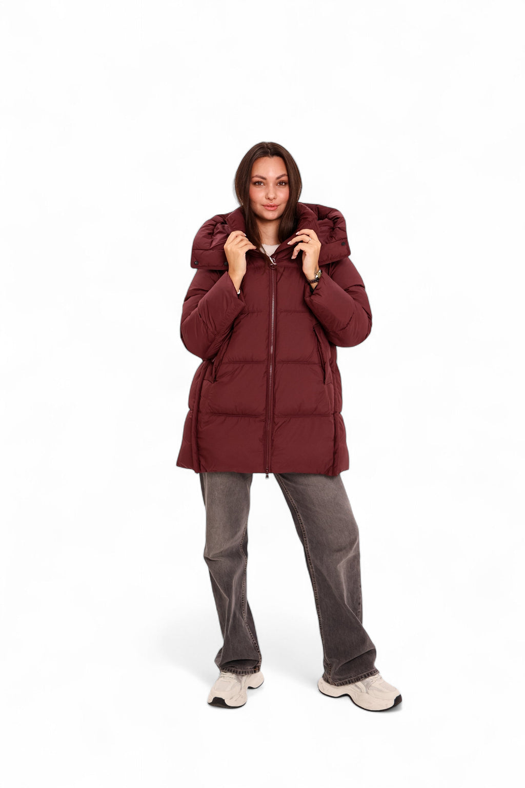 Burgundy Crush Insulated Bio-Down Coat
