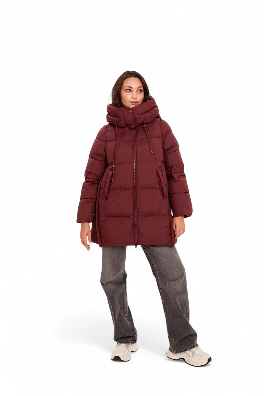 Burgundy Crush Insulated Bio-Down Coat