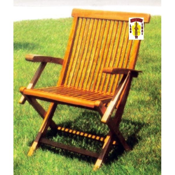 Teakwood CHAIR FOLDING WIDE ARM