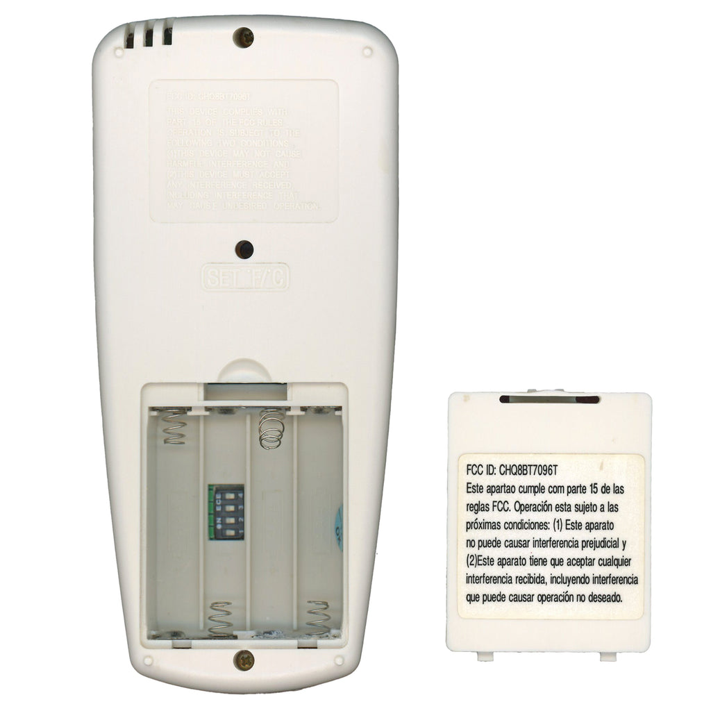 Hampton Bay CHQ8BT7096T Ceiling Fan Remote Control | With Reverse Button | Thermostatic | LCD Temp Display - CHQ8BT7096T